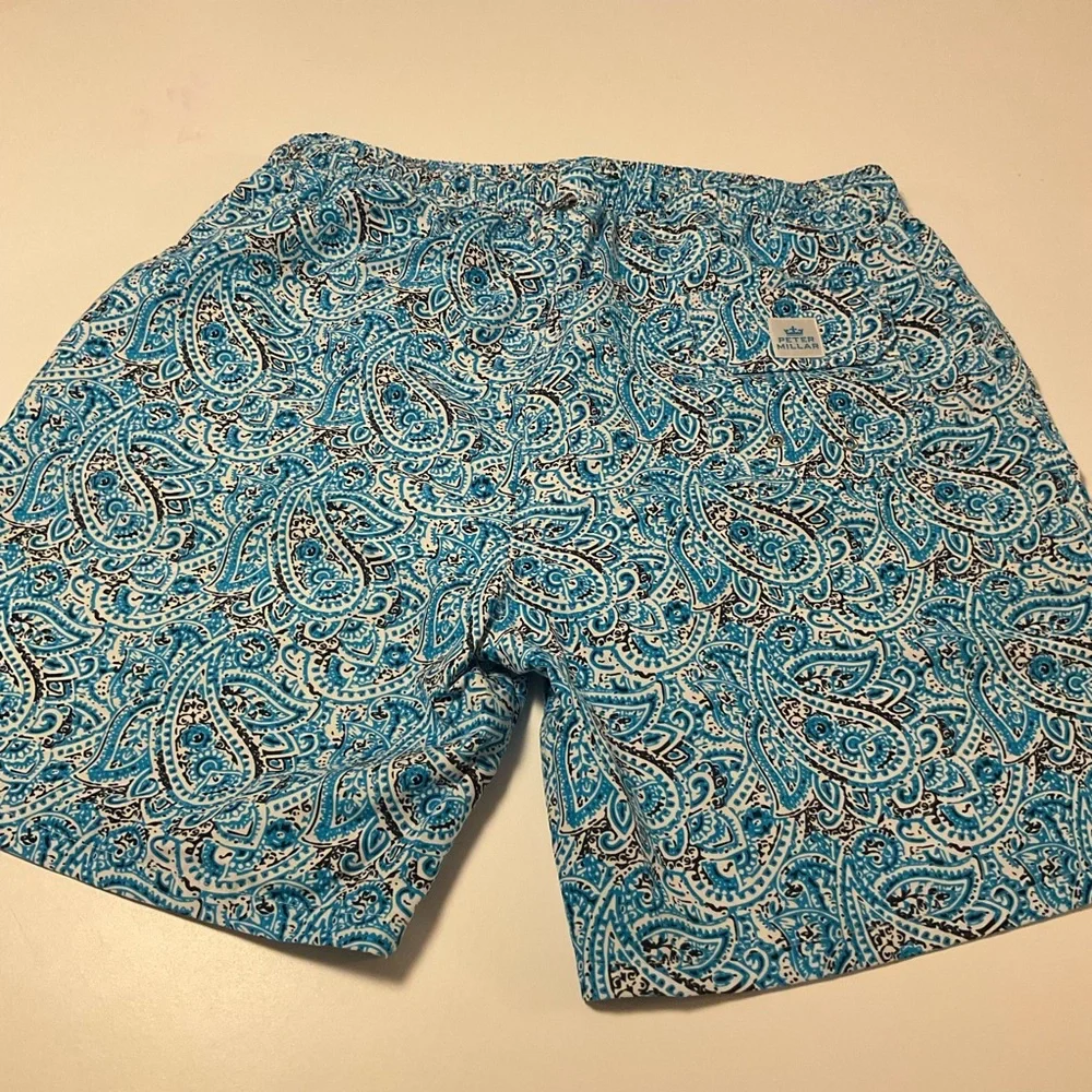 Peter Millar Men's Galapagos Paisley Swim Trunks, Sz XL - Picture 8 of 14